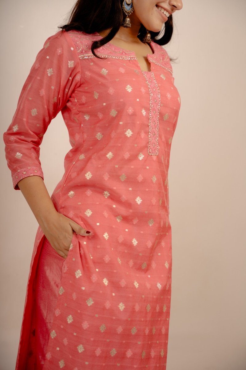 Cotton Straight Cut Suit Set - Payal