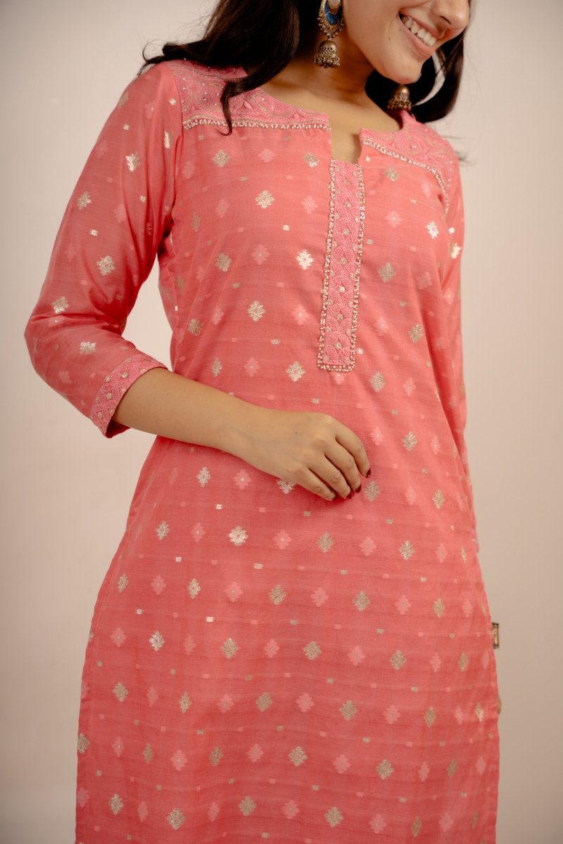 Cotton Straight Cut Suit Set - Payal