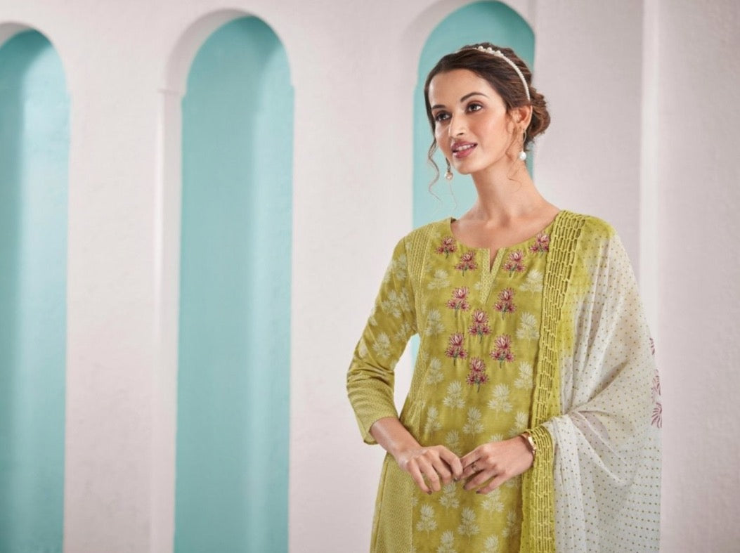 Lime Yellow Suit Set - Payal