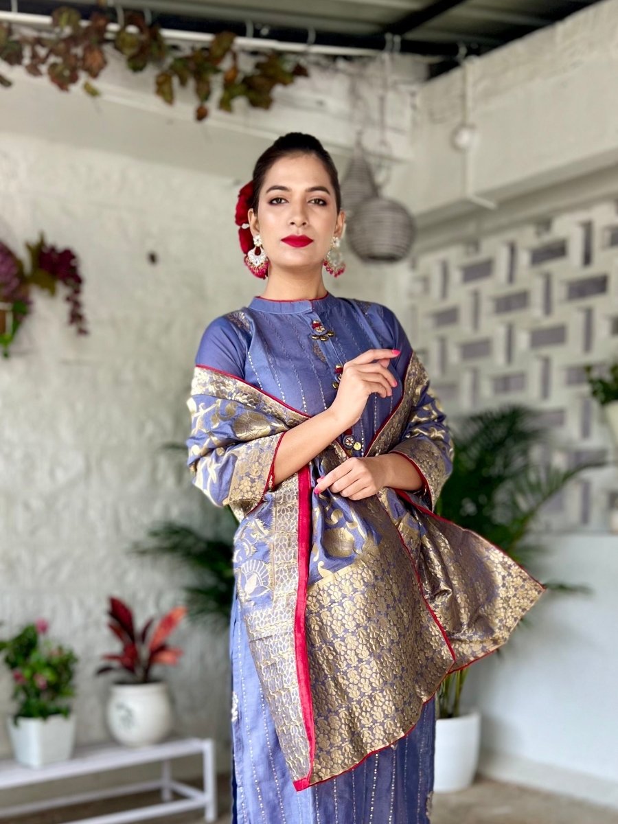 Mauve purple Suit set - Payal