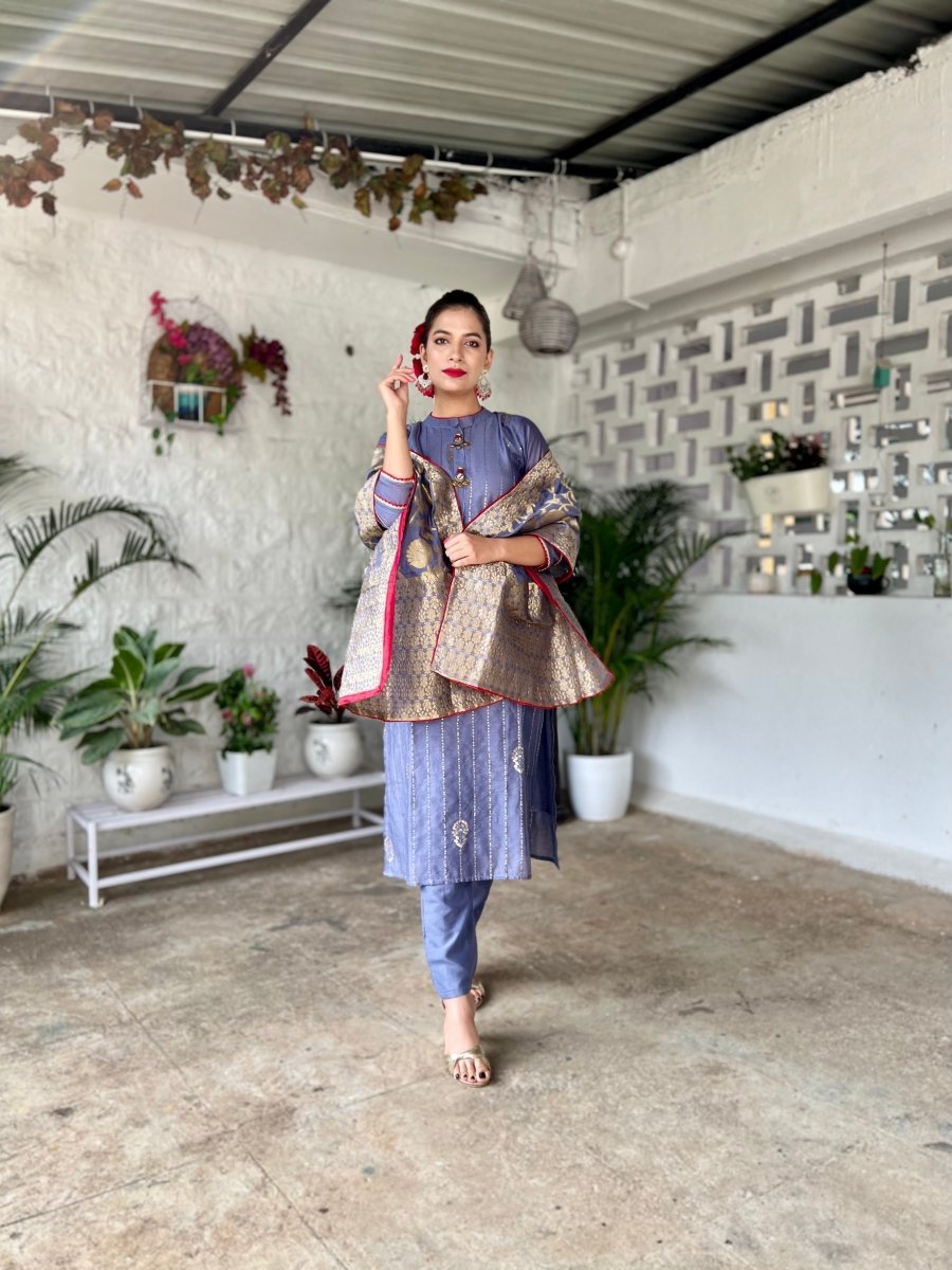 Mauve purple Suit set - Payal