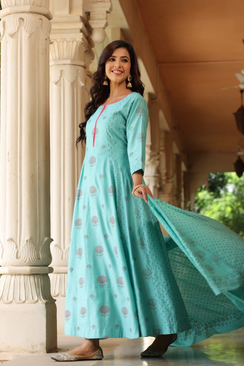 PAYAL Cotton Kalidar Suit Set - Payal