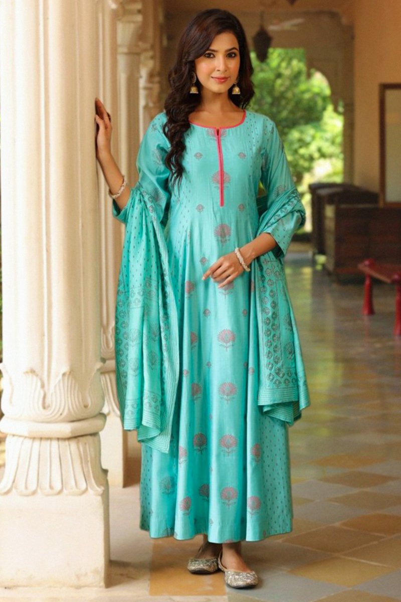 PAYAL Cotton Kalidar Suit Set - Payal