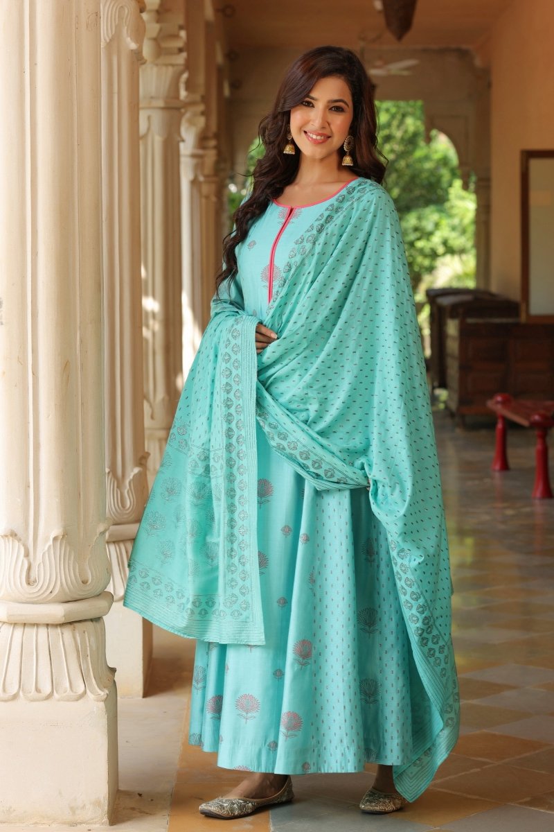 PAYAL Cotton Kalidar Suit Set - Payal