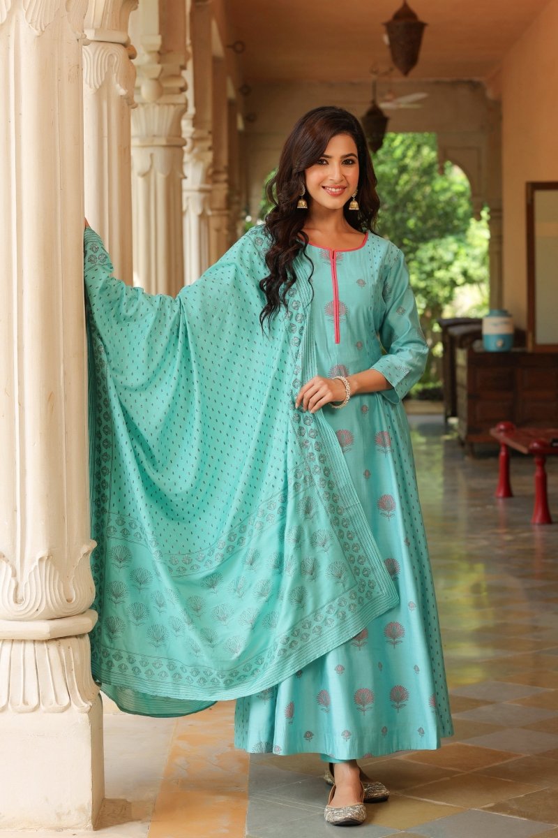 PAYAL Cotton Kalidar Suit Set - Payal