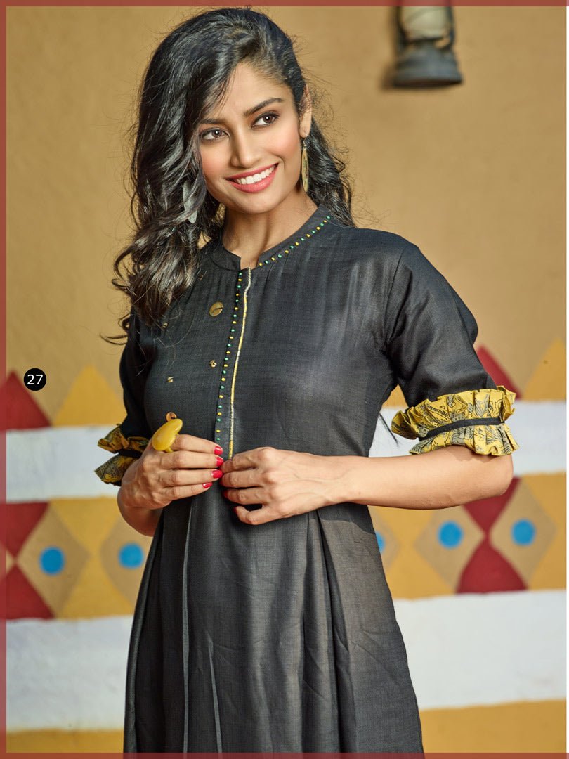 Payal Designer Aline 3-4 Sleeve Casual Smart Look Online Kurta-Kurti - Payal