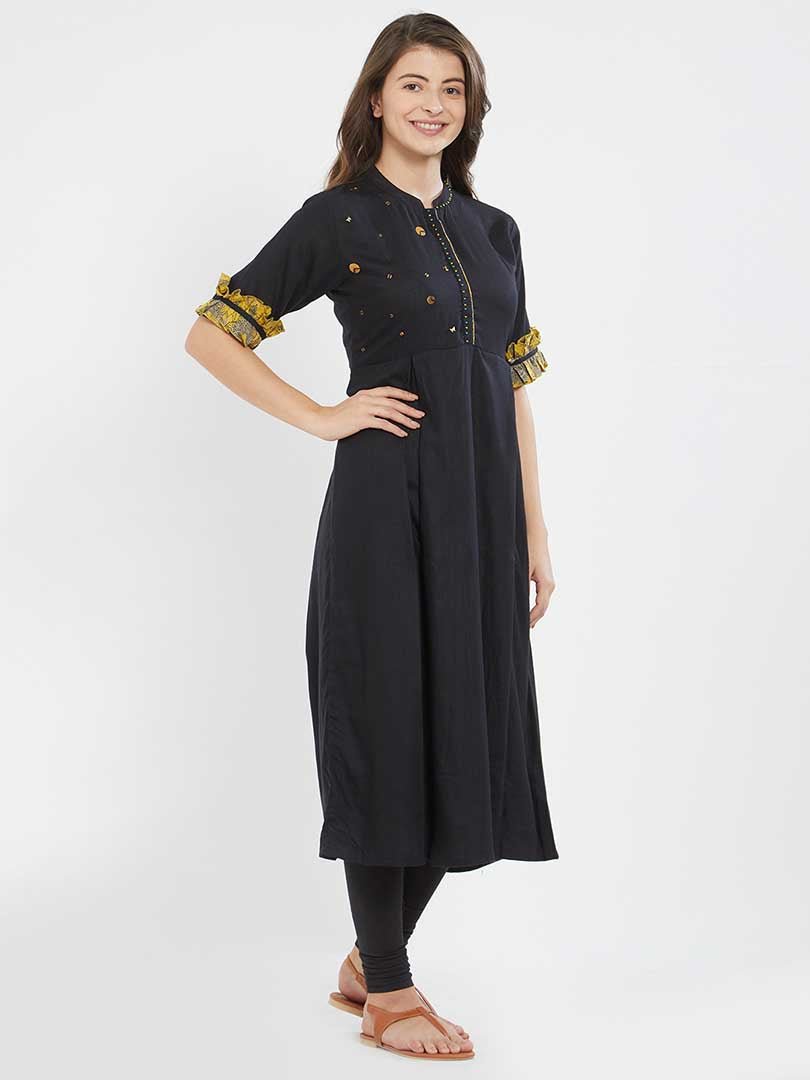 Payal Designer Aline 3-4 Sleeve Casual Smart Look Online Kurta-Kurti - Payal