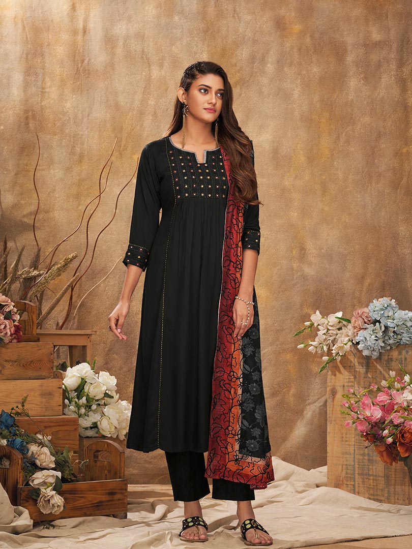 Payal Designer Aline Different Look Casual Ethnic Wear Online Pent Suit. - Payal