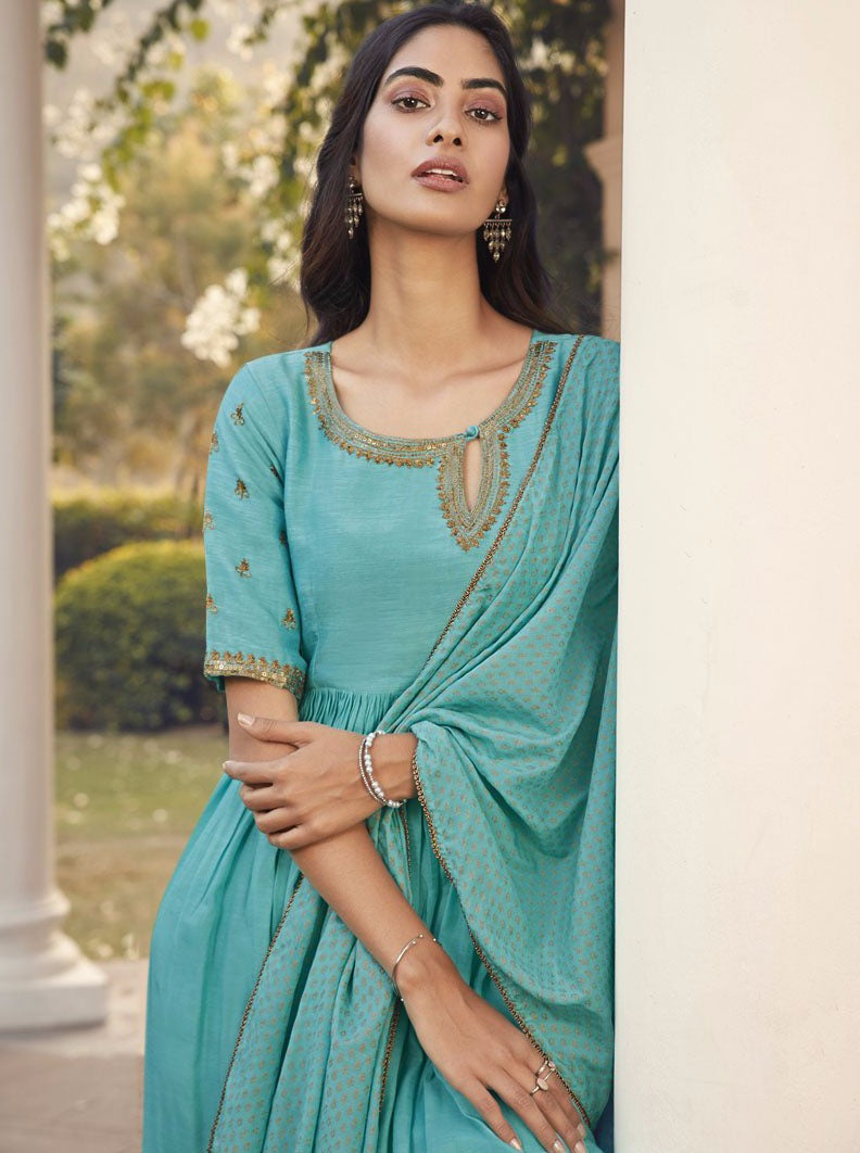 Payal Designer Aline Different Look Ethnic Wear Festive Online Pent Suit - Payal