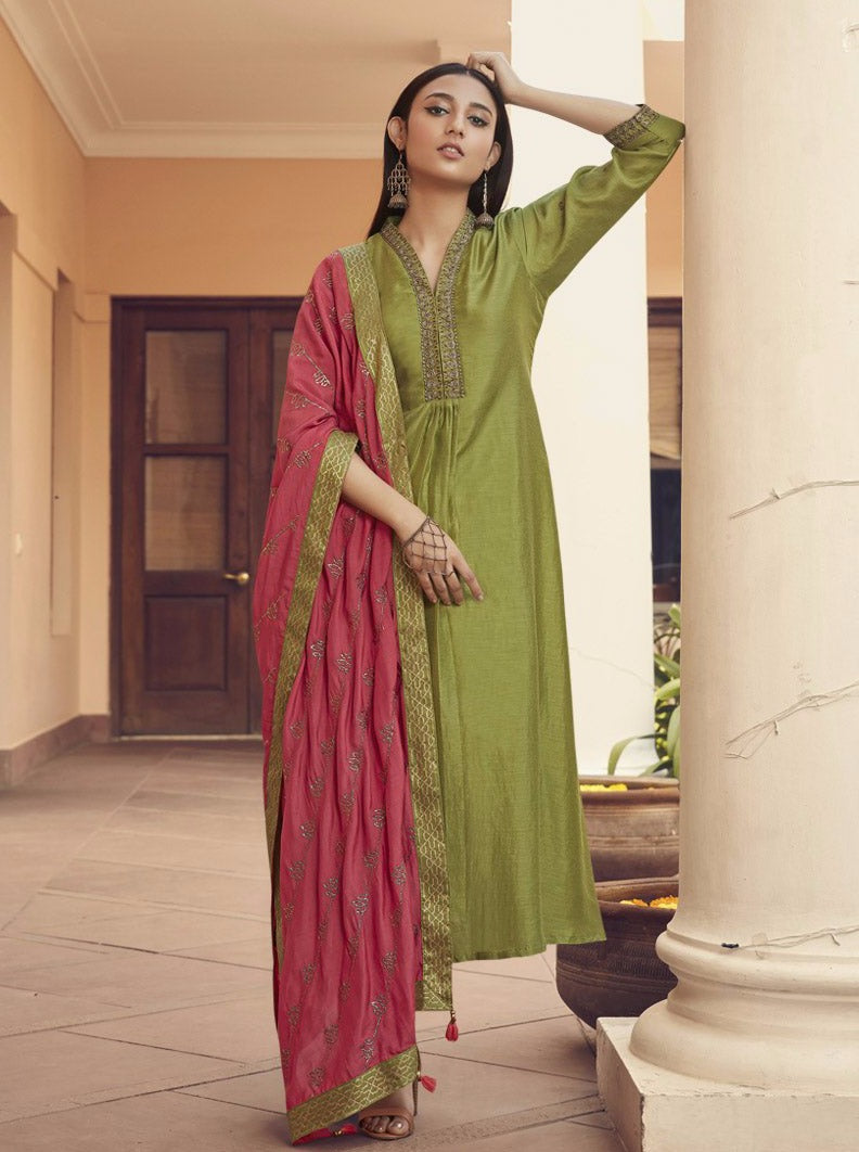 Payal Designer Aline Different Look Ethnic Wear Festive Online Pent Suit - Payal