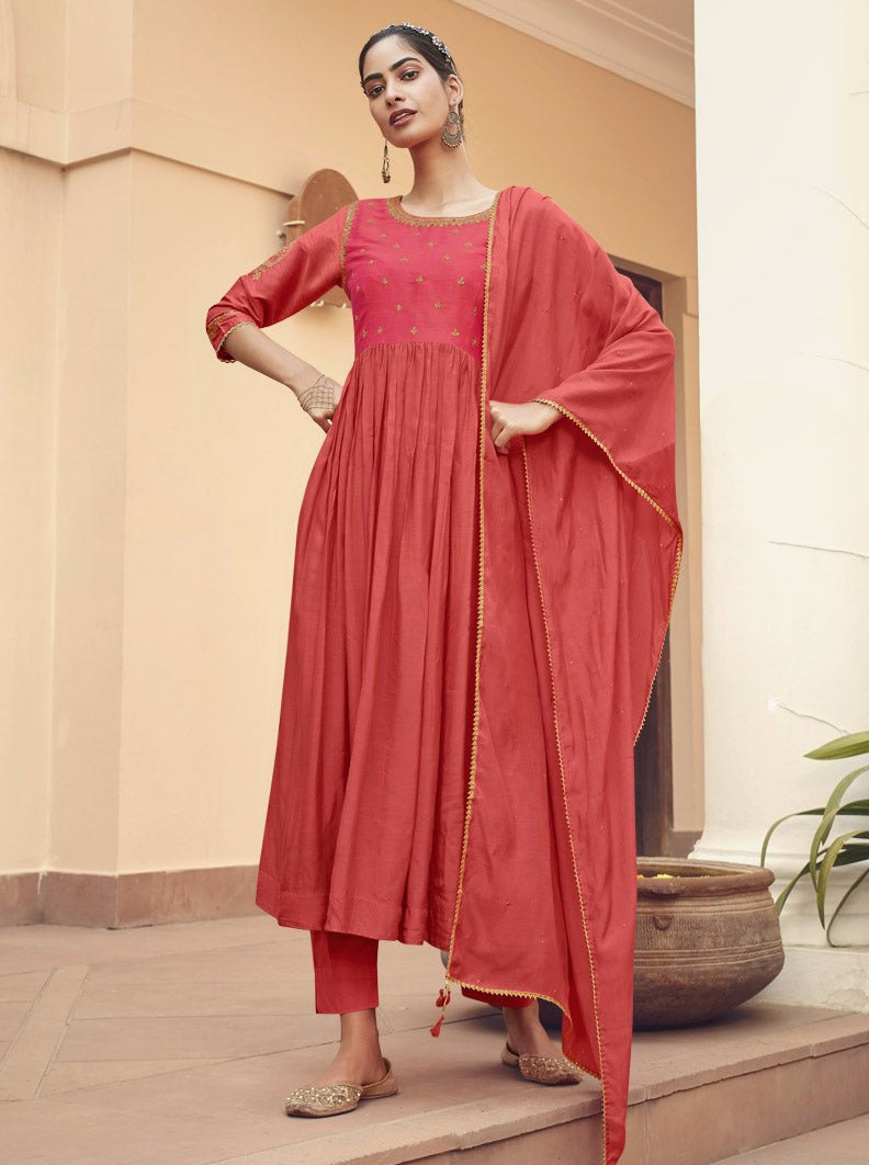 Payal Designer Aline Different Look Ethnic Wear Festive Online Pent Suit - Payal