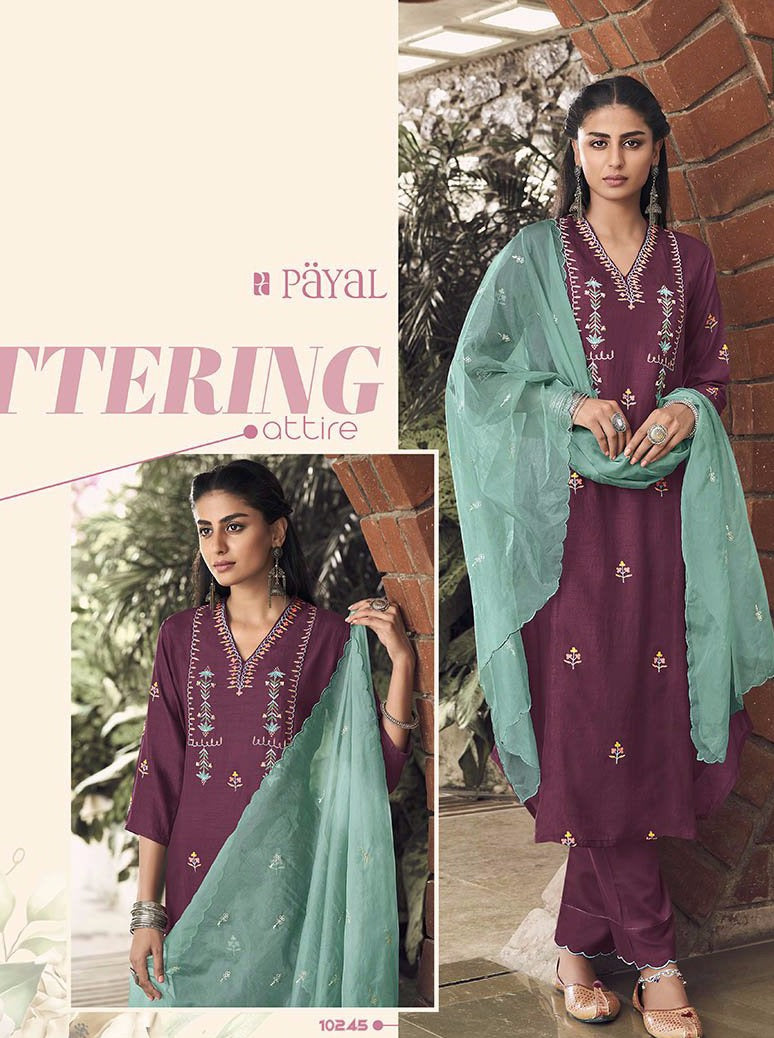Payal Designer Aline Different Look Festive Ethnic Wear Online Pant Suit - Payal