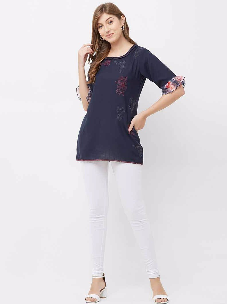 Payal Designer Aline Latest Blouse Sleeve Casual Online Tunic - Payal
