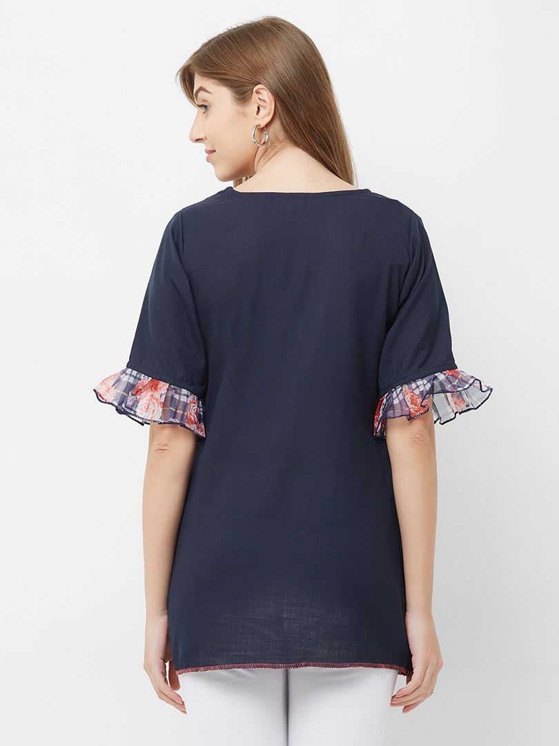 Payal Designer Aline Latest Blouse Sleeve Casual Online Tunic - Payal