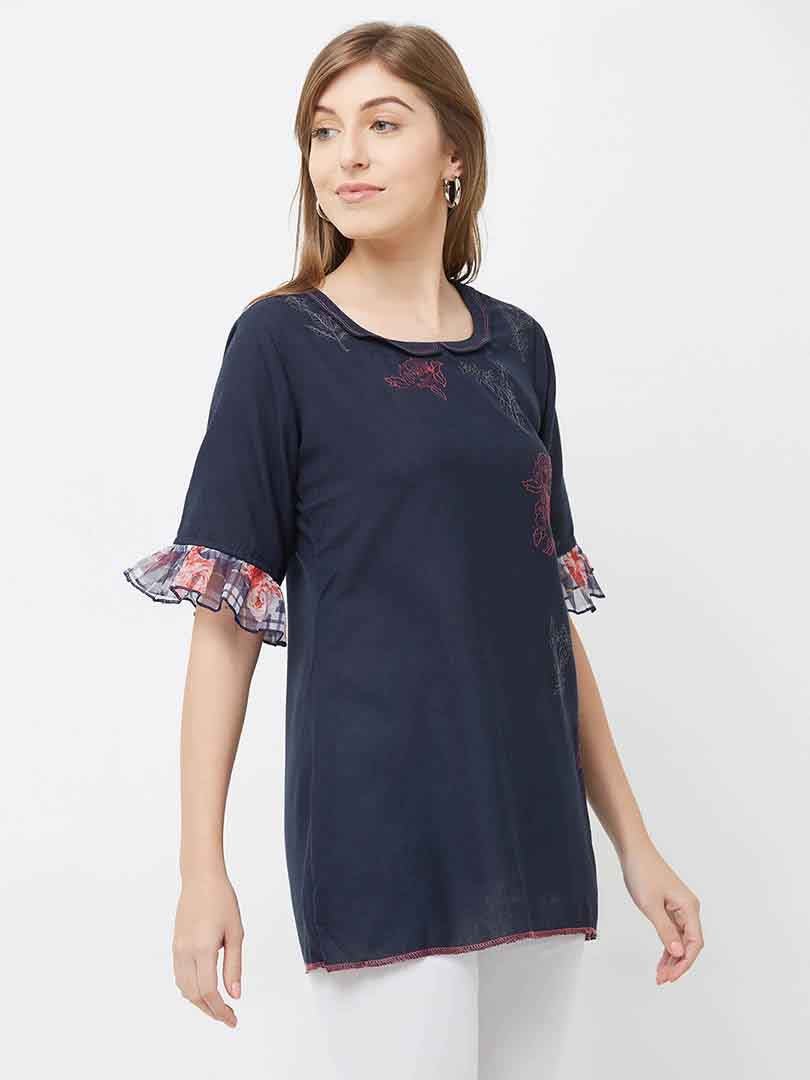 Payal Designer Aline Latest Blouse Sleeve Casual Online Tunic - Payal