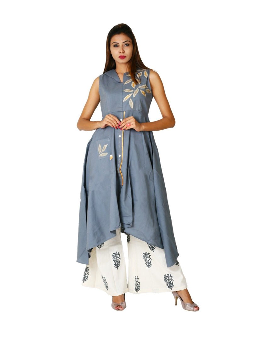 Payal Designer Aline Party Wear Deffrent Look Online Palazzo Suit - Payal