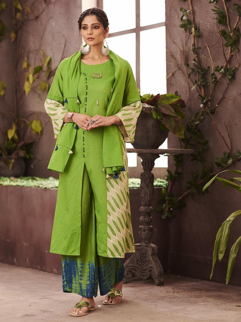 Payal Designer Aline Party Wear Different Look Stitched Online Palazo Suit. - Payal