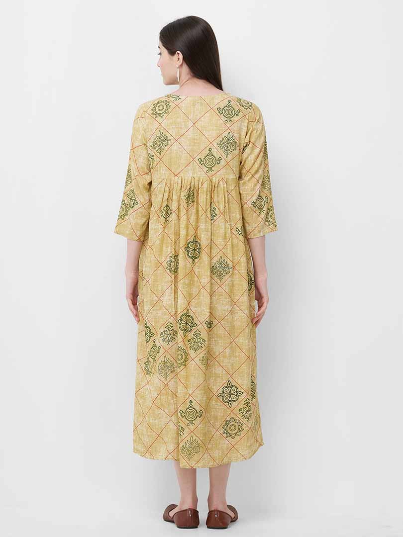 Payal Designer Aline Smart Look 3-4 Sleeve Ethnic Wear Online Kurta-Kurti - Payal