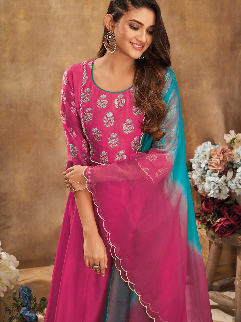 Payal Designer Aline Smart Look Festive Ethnic Wear Online Pent Suit - Payal