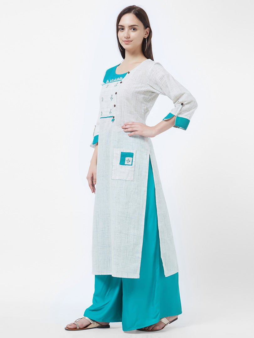 Payal Designer ethnic wear Straight Cut Office Look 3-4 Sleeve Online Kurta-Kurti - Payal