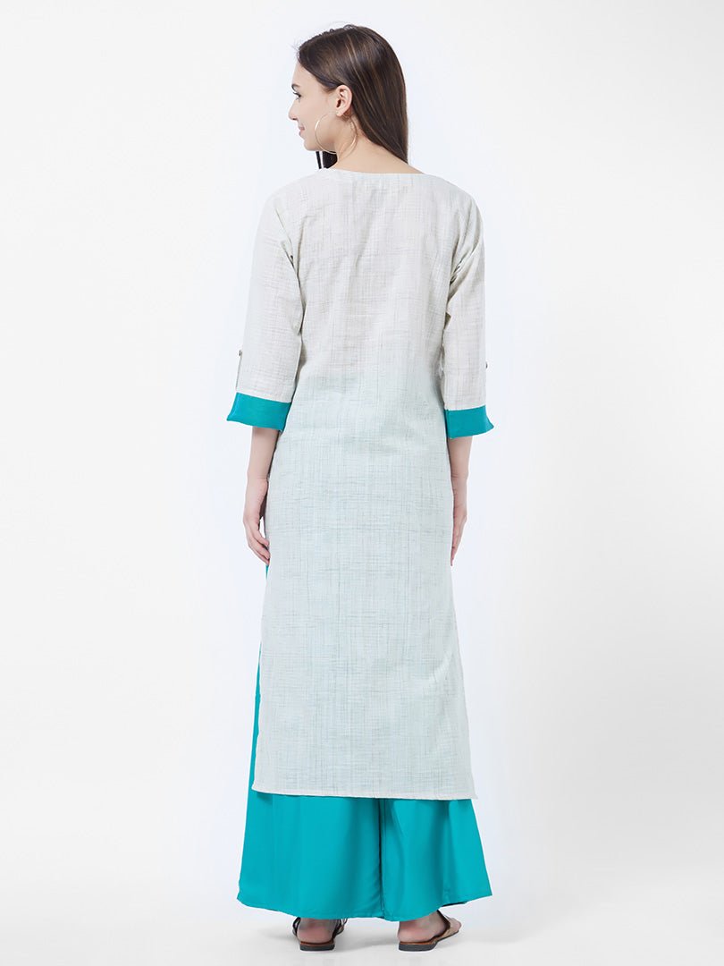 Payal Designer ethnic wear Straight Cut Office Look 3-4 Sleeve Online Kurta-Kurti - Payal