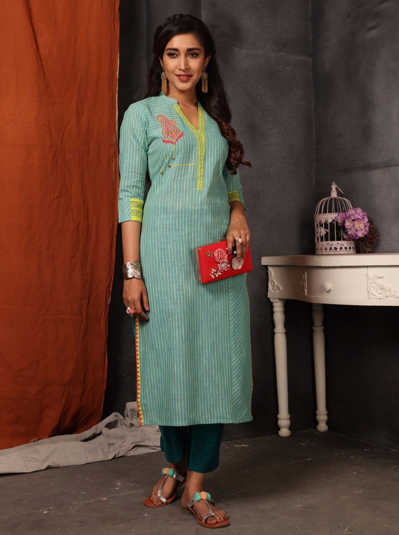 Payal Designer ethnic wear Straignt Cut Smart Look Latest Online Kurta-Kurti - Payal