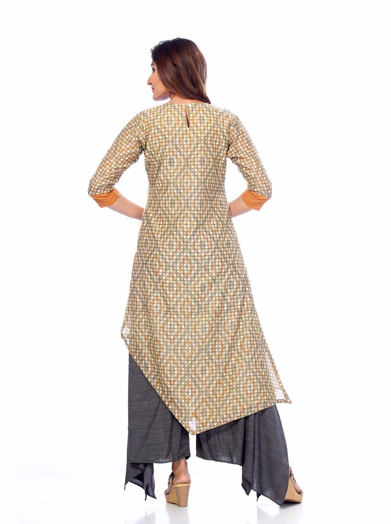 Payal Designer Party Wear Straight Cut Stitched 3-4 Sleeve Palazoo Suit New Womens Dress. - Payal