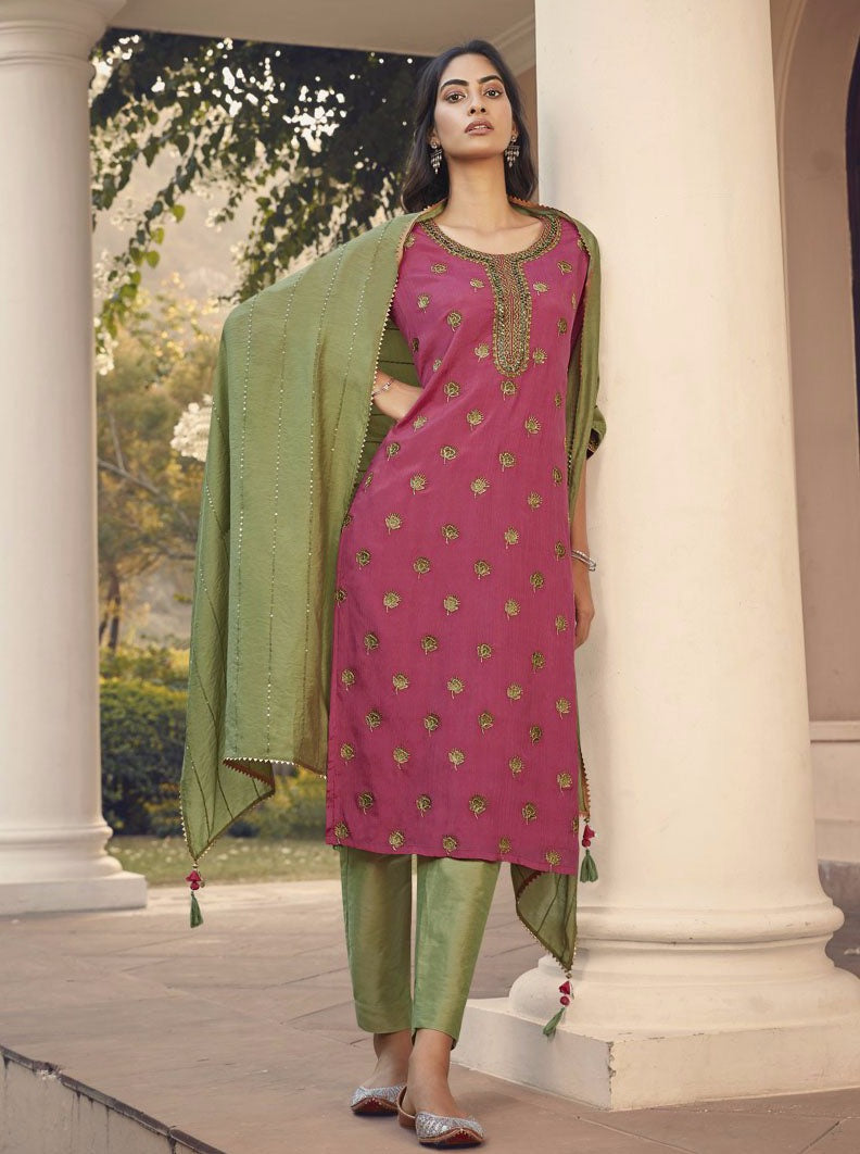Payal Designer Smart Look Ethnic Wear Straight Cut Festive Online Pent Suit - Payal