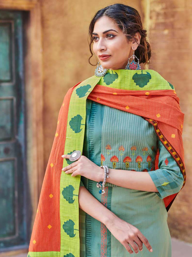 Payal Designer Straight Cut Casual Ethnic Wear M.Embrodery Work Online Pent Suit - Payal