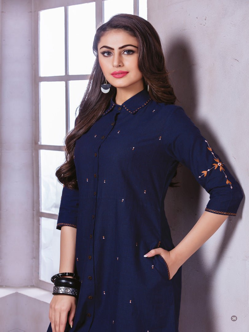 Payal Designer Straight Cut Casual Office Look Ladies Online Kurta-Kurti - Payal