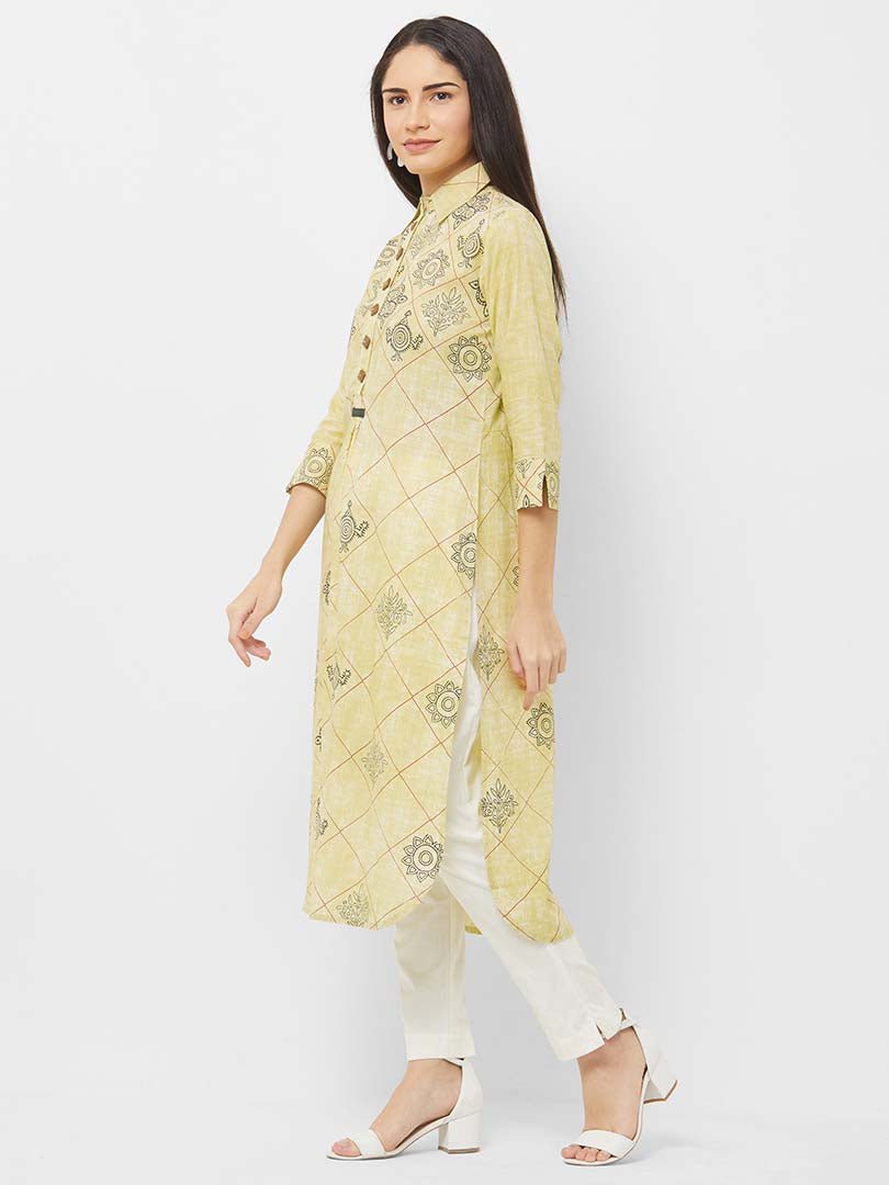 Payal Designer Straight Cut Cusual 3-4 Sleeve Smart Look Women Online Kurta-Kurti - Payal