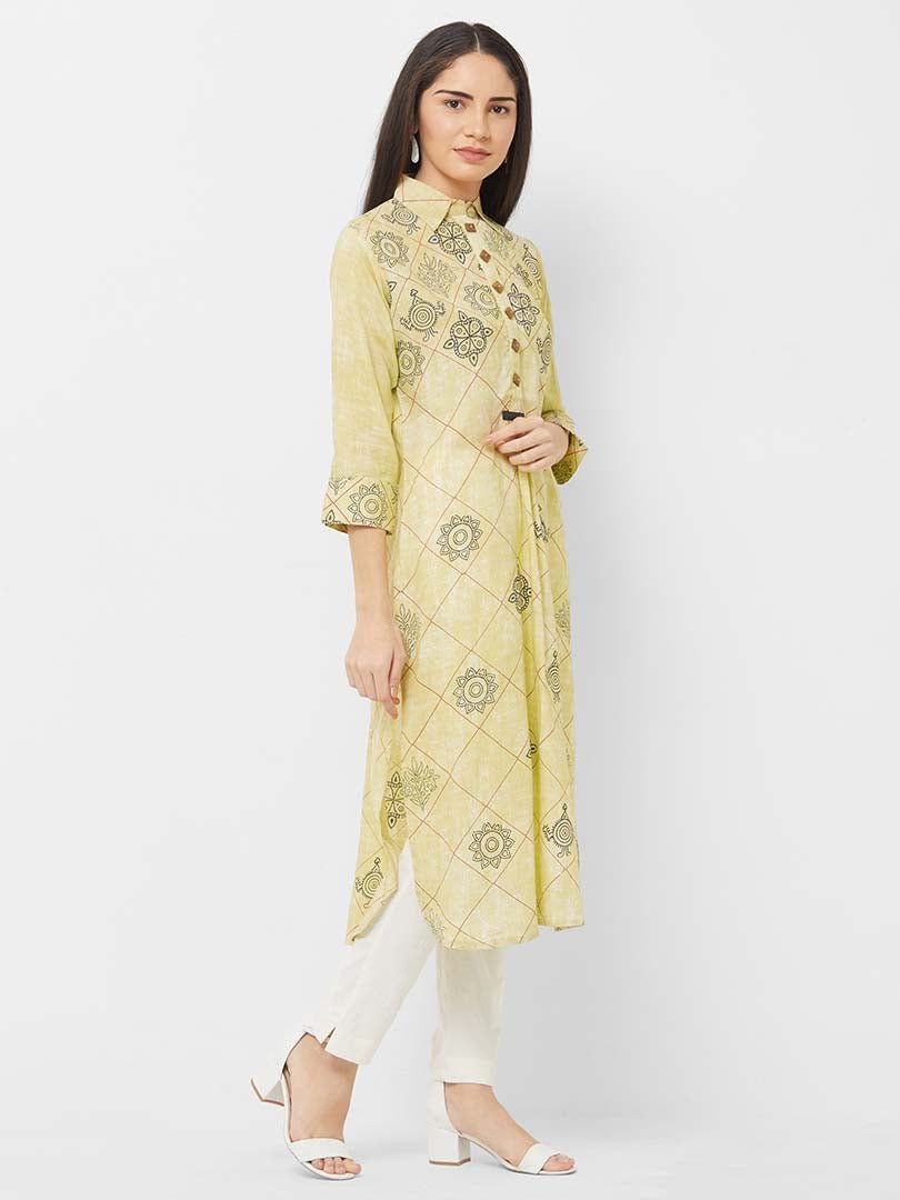 Payal Designer Straight Cut Cusual 3-4 Sleeve Smart Look Women Online Kurta-Kurti - Payal
