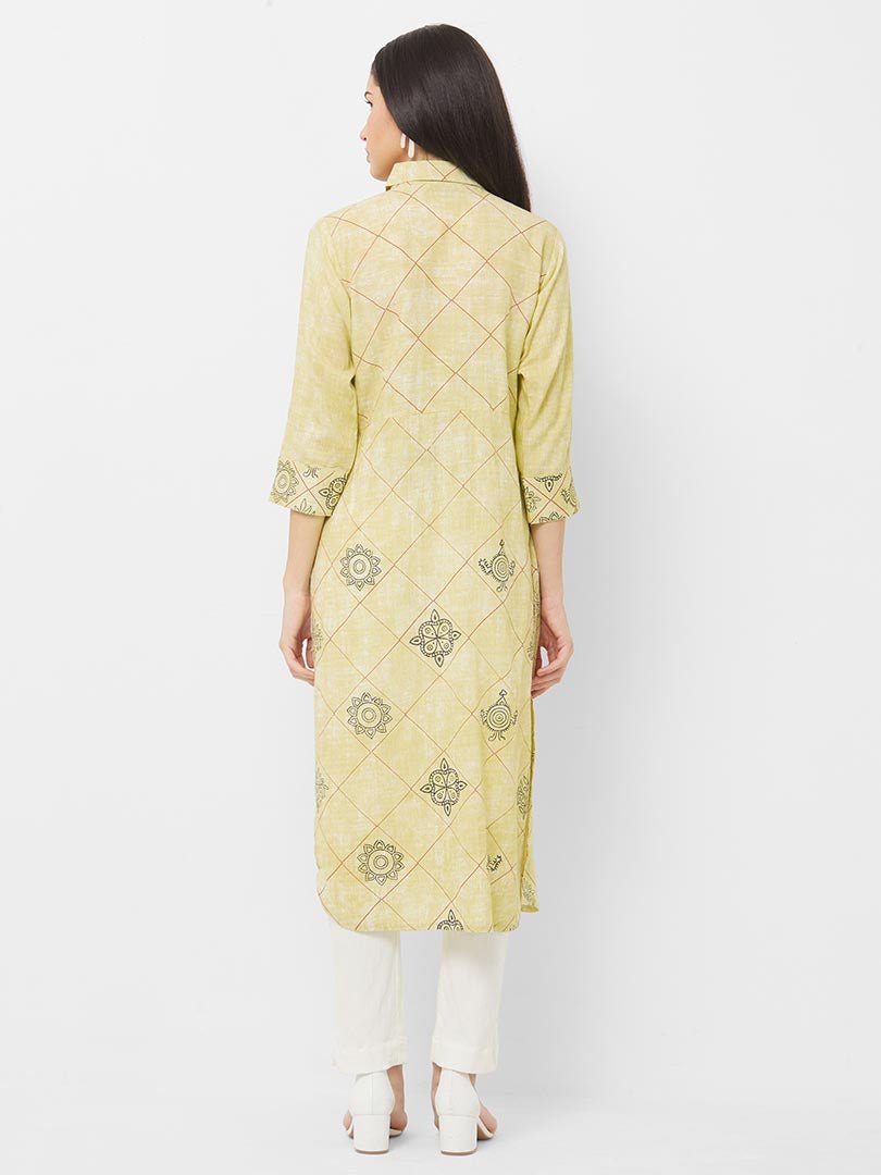 Payal Designer Straight Cut Cusual 3-4 Sleeve Smart Look Women Online Kurta-Kurti - Payal