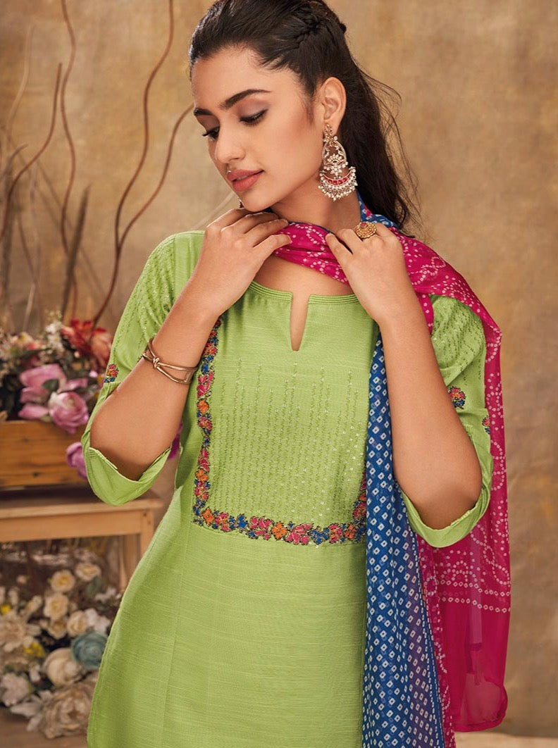 Payal Designer Straight Cut Different Look Ethnic Wear Festive Online Pent Suit - Payal