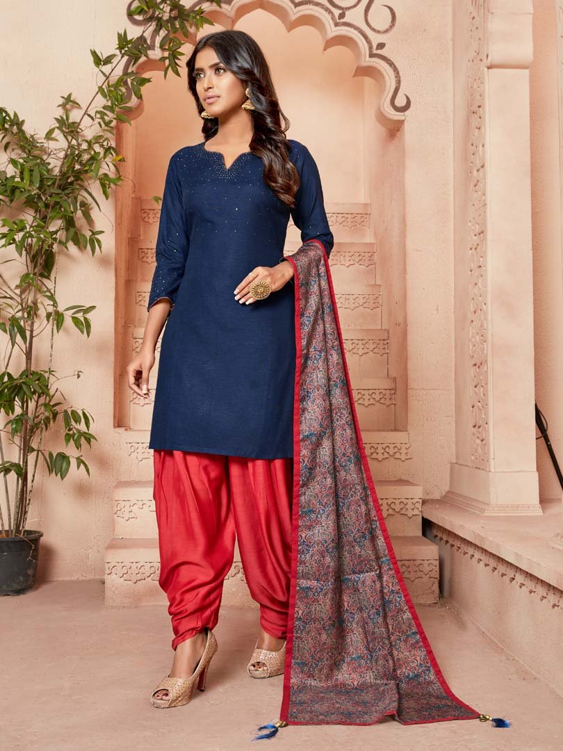 Payal Designer Straight Cut Different Look Fastiv Online women Dhoti Suit - Payal