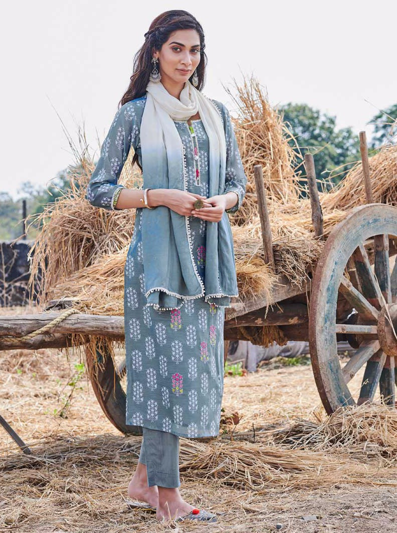 Payal Designer Straight Cut Festive Different Look Ethnic Wear Online Pent Suit - Payal