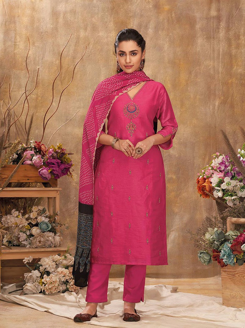 Payal Designer Straight Cut Smart Look Ethnic Wear Festive Online Pent Suit - Payal
