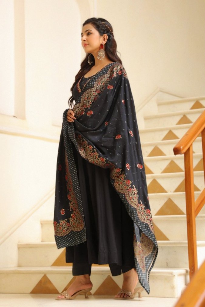 PAYAL Modal Muslin Flared Suit Set - Payal