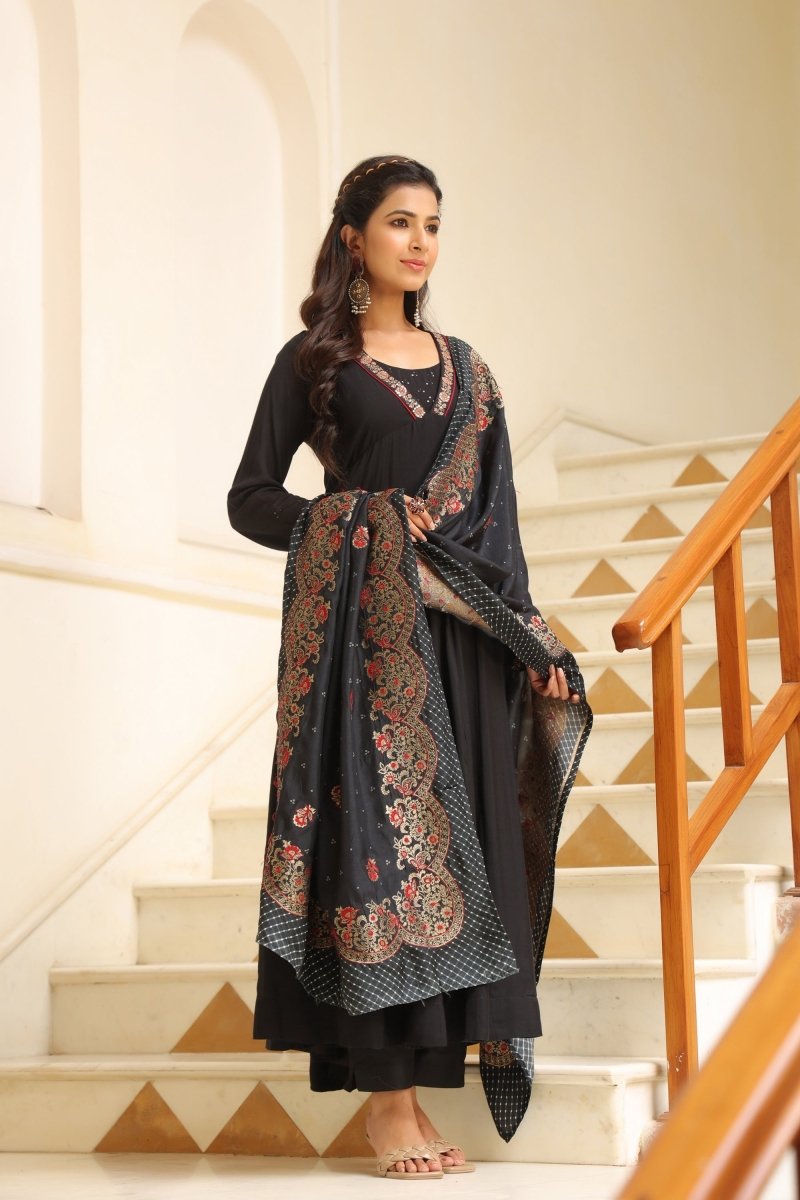 PAYAL Modal Muslin Flared Suit Set - Payal