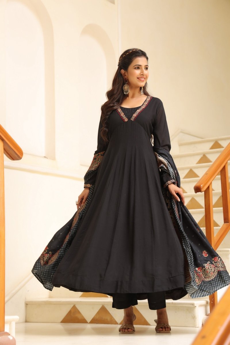 PAYAL Modal Muslin Flared Suit Set - Payal