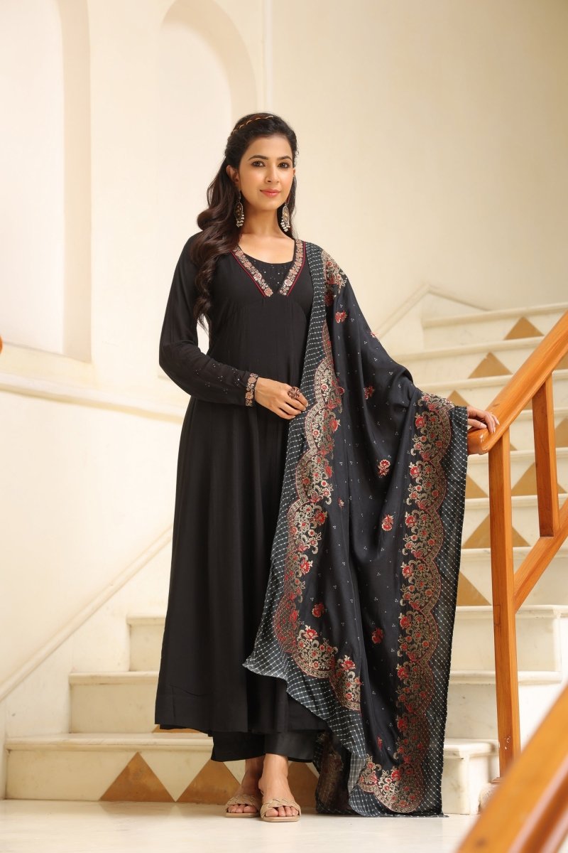 PAYAL Modal Muslin Flared Suit Set - Payal