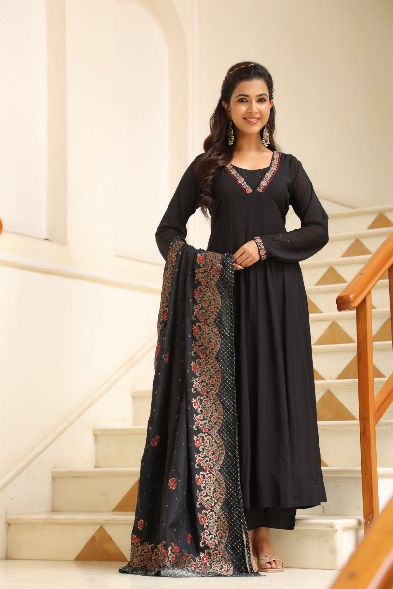 PAYAL Modal Muslin Flared Suit Set - Payal