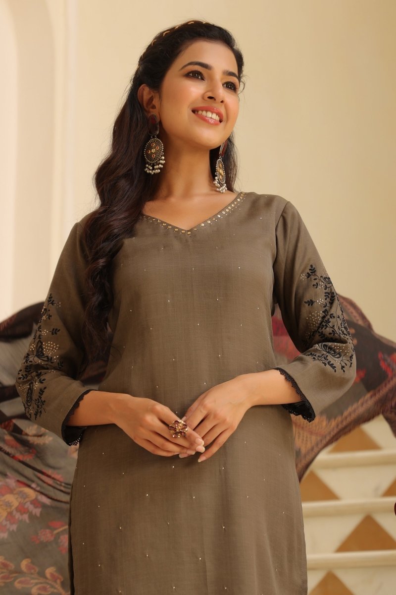 PAYAL Mukesh Straight Suit Set - Payal