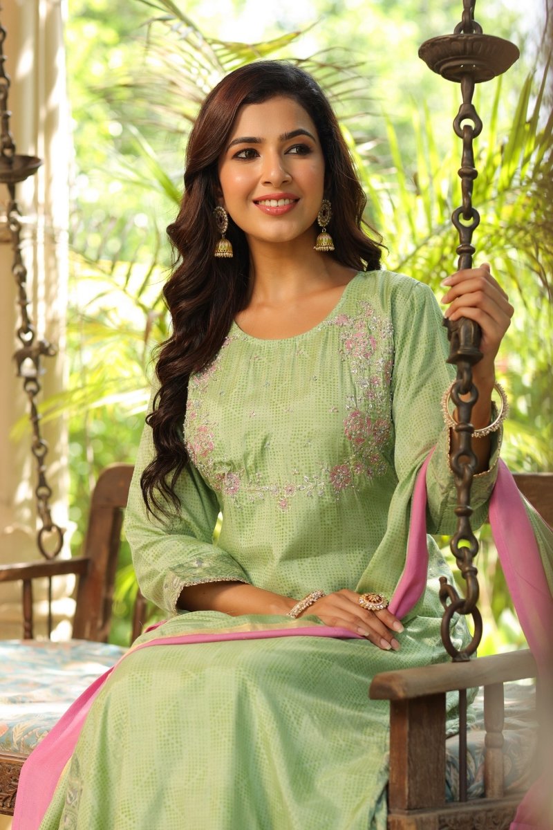 Payal Muslin Aline Casual Suit Set - Payal