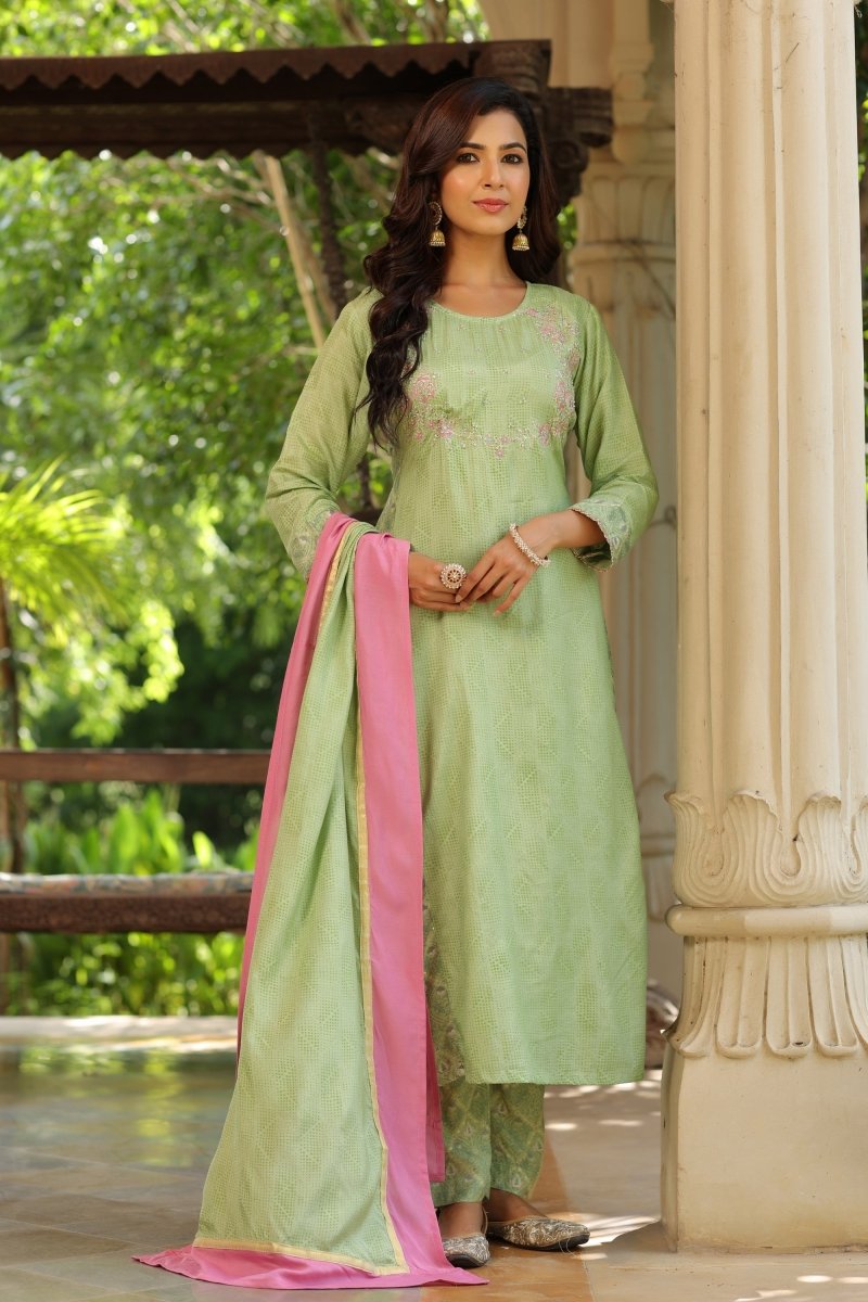 Payal Muslin Aline Casual Suit Set - Payal