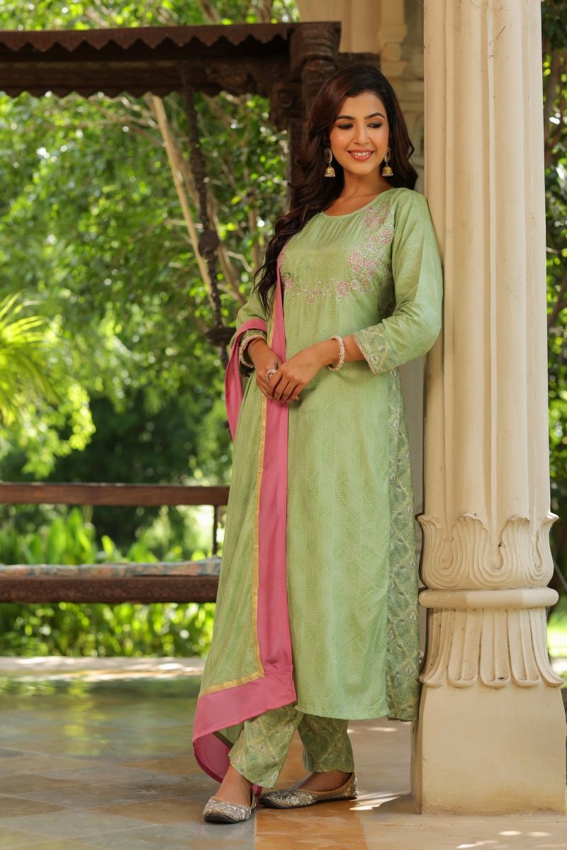Payal Muslin Aline Casual Suit Set - Payal