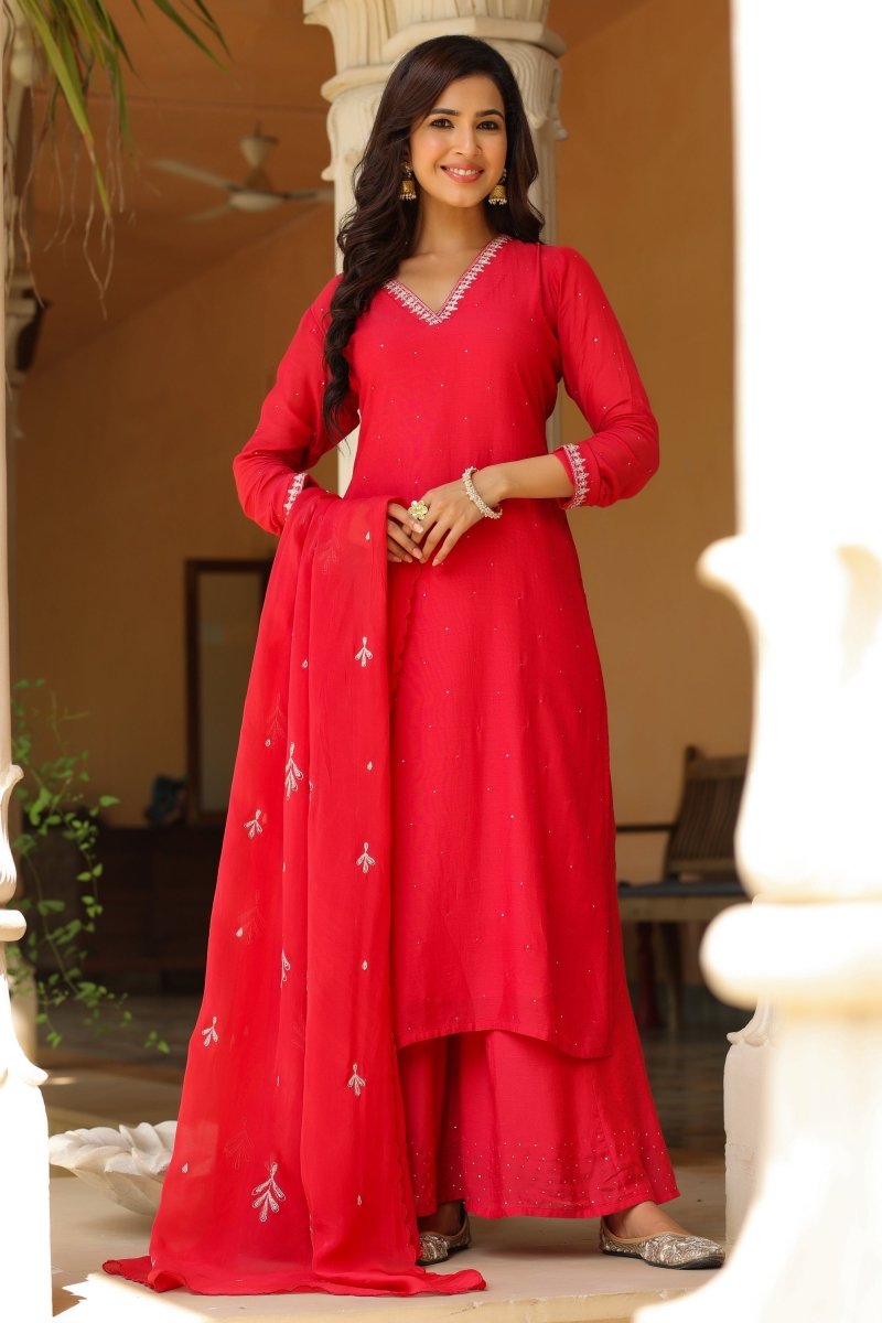 PAYAL Muslin Festive Suit Set - Payal