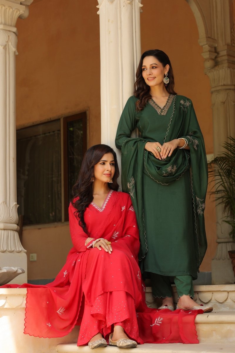 PAYAL Muslin Festive Suit Set - Payal