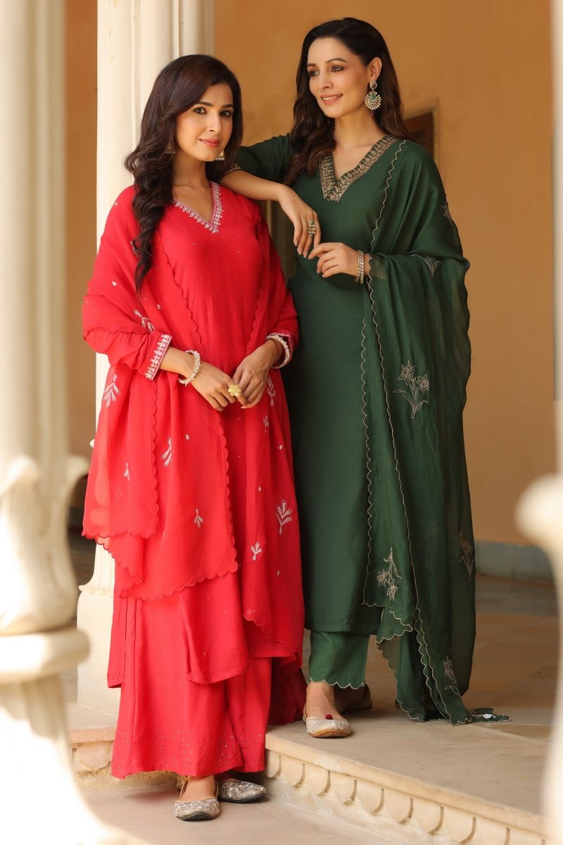 PAYAL Muslin Festive Suit Set - Payal