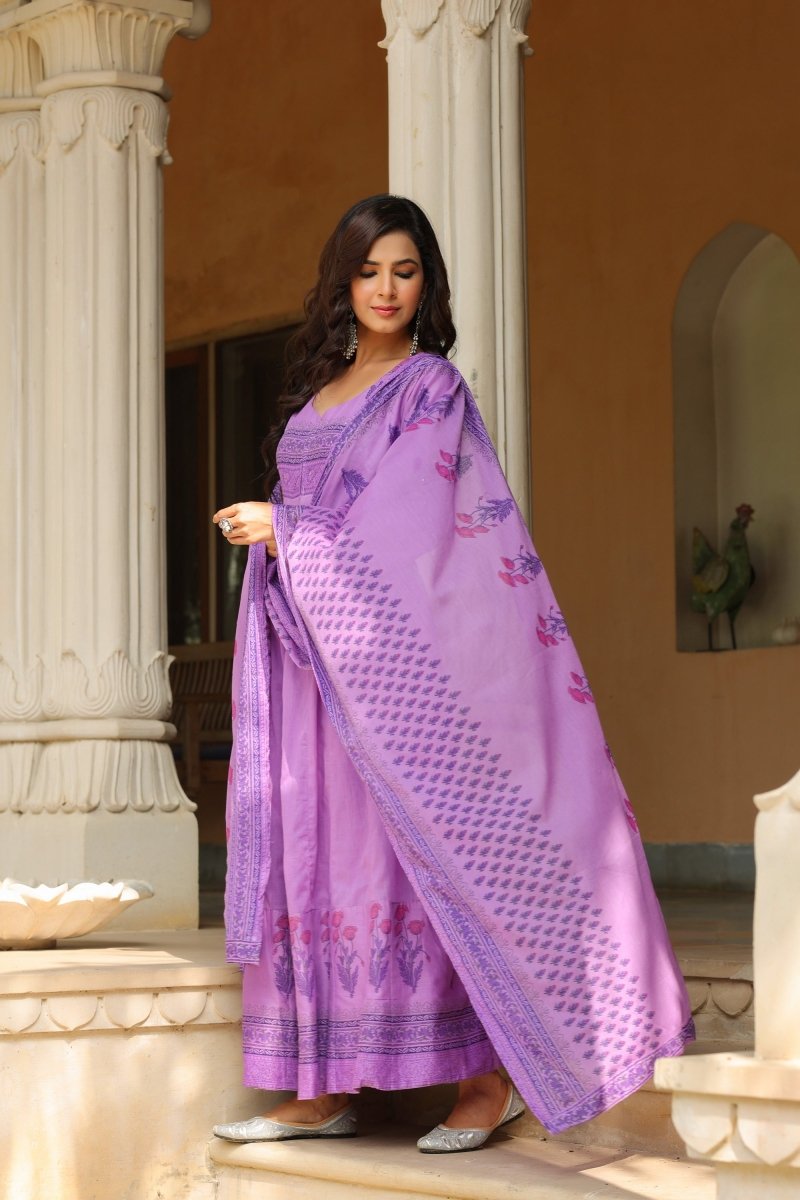 PAYAL Muslin Flared Suit Set - Payal